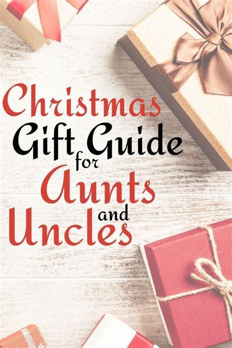 christmas present ideas for aunts and uncles